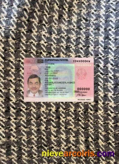 Germany residence permit card photolook